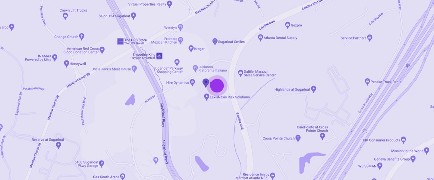 area map of location of Employbridge corporate headquarters