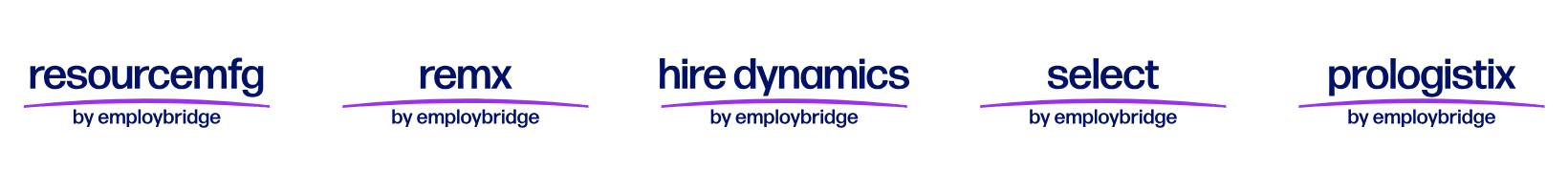 Employbridge branded logos in line